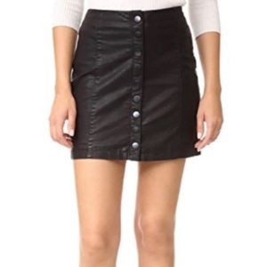 Free People leather skirt